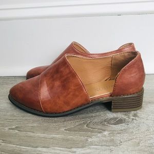 Tan Leather Slip-Ons